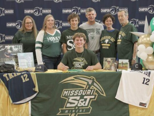 Champion’s Wyatt Chandler signed a national letter of intent to play baseball at Missouri University of Science and Technology. Champion’s Wyatt Chandler signed a national letter of intent to play baseball at Missouri University of Science and Technology.