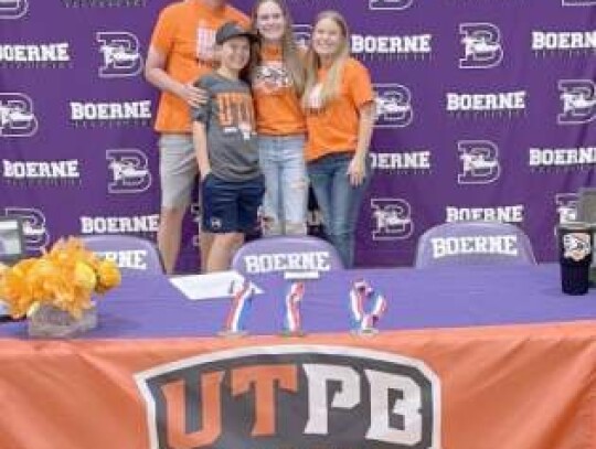 Boerne High’s Chloe O’Connor signed a national letter of intent to play tennis at the University of Texas Permian Basin.