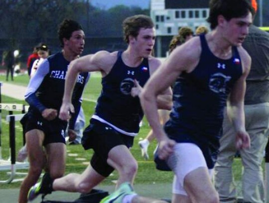 Members of the Boerne High and Champion track and field teams compete at the recent Boerne ISD meet.