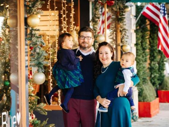 Kendall County Assistant District Attorneys Nick Socias and Gretchen Flader with their two children.