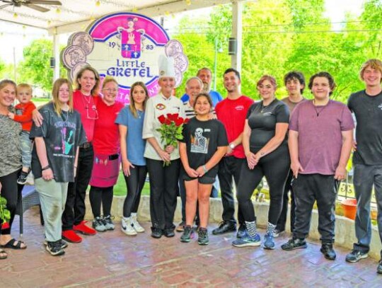 Denise Mazal was surrounded by supporters of Little Gretel over the years, including family and staffers, who bid farewell to the long-loved local staple in town. Photos by Jonathan Mallard