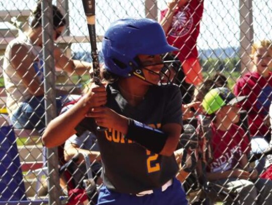 Tori Hernandez gets ready to take a cut at the plate for the Comfort Deer softball team. </br> Star photo by Justin Tinney