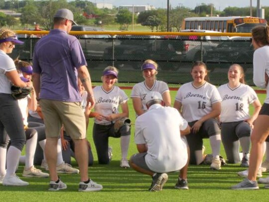 Boerne's Ava Nieto slides safely into third base during last week's game against Alice. </br> Star photo by Kerry Barboza