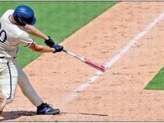 Grant Kinzel comes through with the biggest hit of the season after he hit a 3-RBI double in Game 3 to give Champion a lead they would never relinquish. Star photo by Chris Tilton